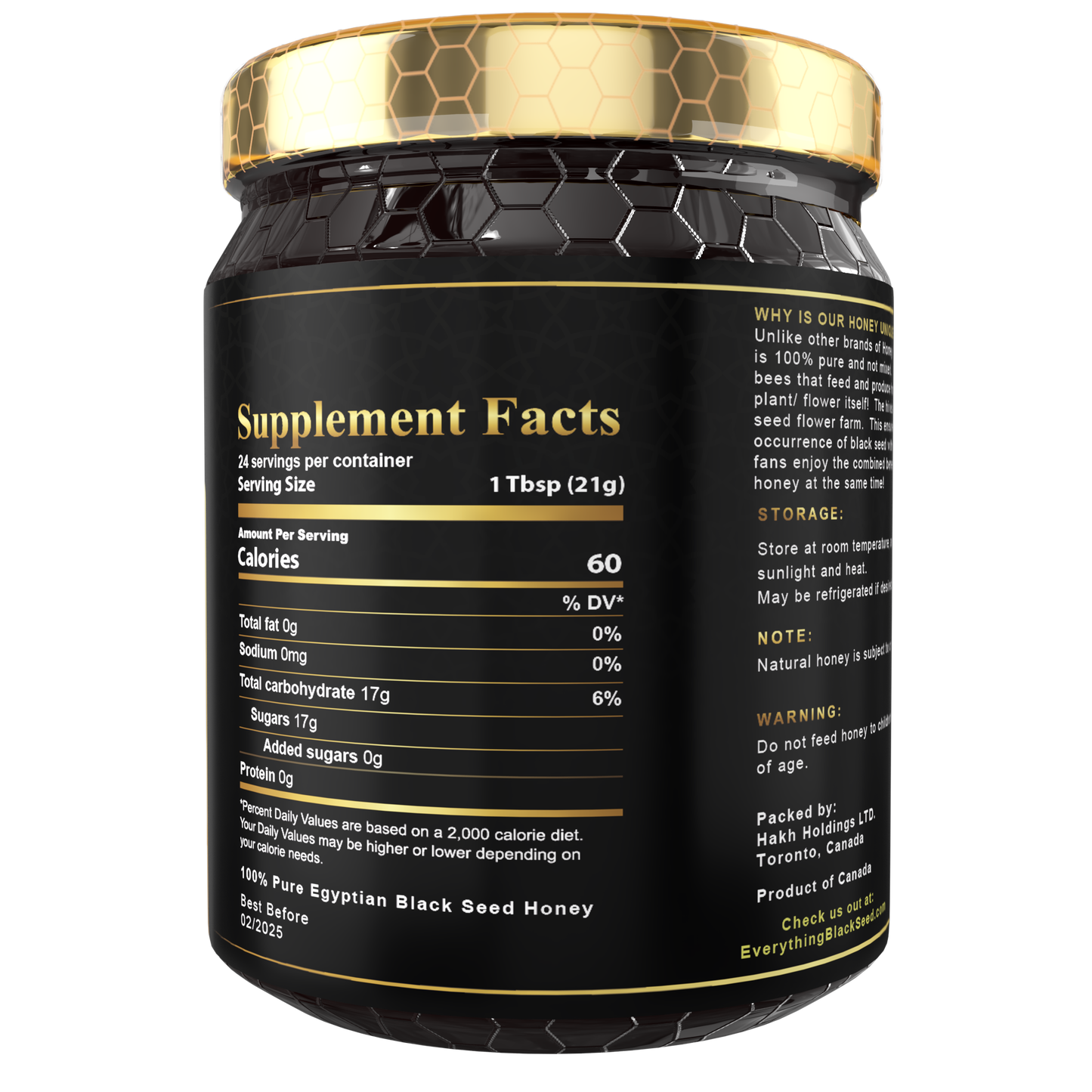 Black Seed Honey (17.6oz / 500g)