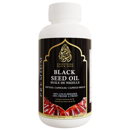 Black Seed Oil Capsules - 1000mg, 120 Softgels