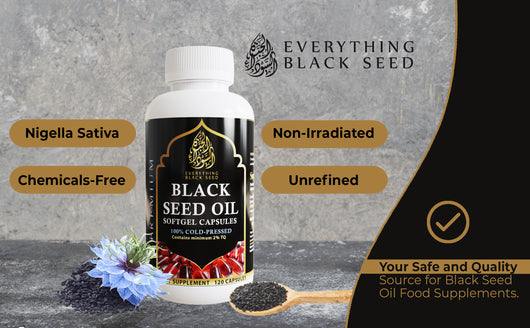 Black Seed Oil Capsules - 1000mg, 120 Softgels