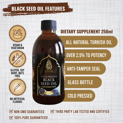 Ethiopian Black Seed Oil (8.5oz/250ml) 3%TQ