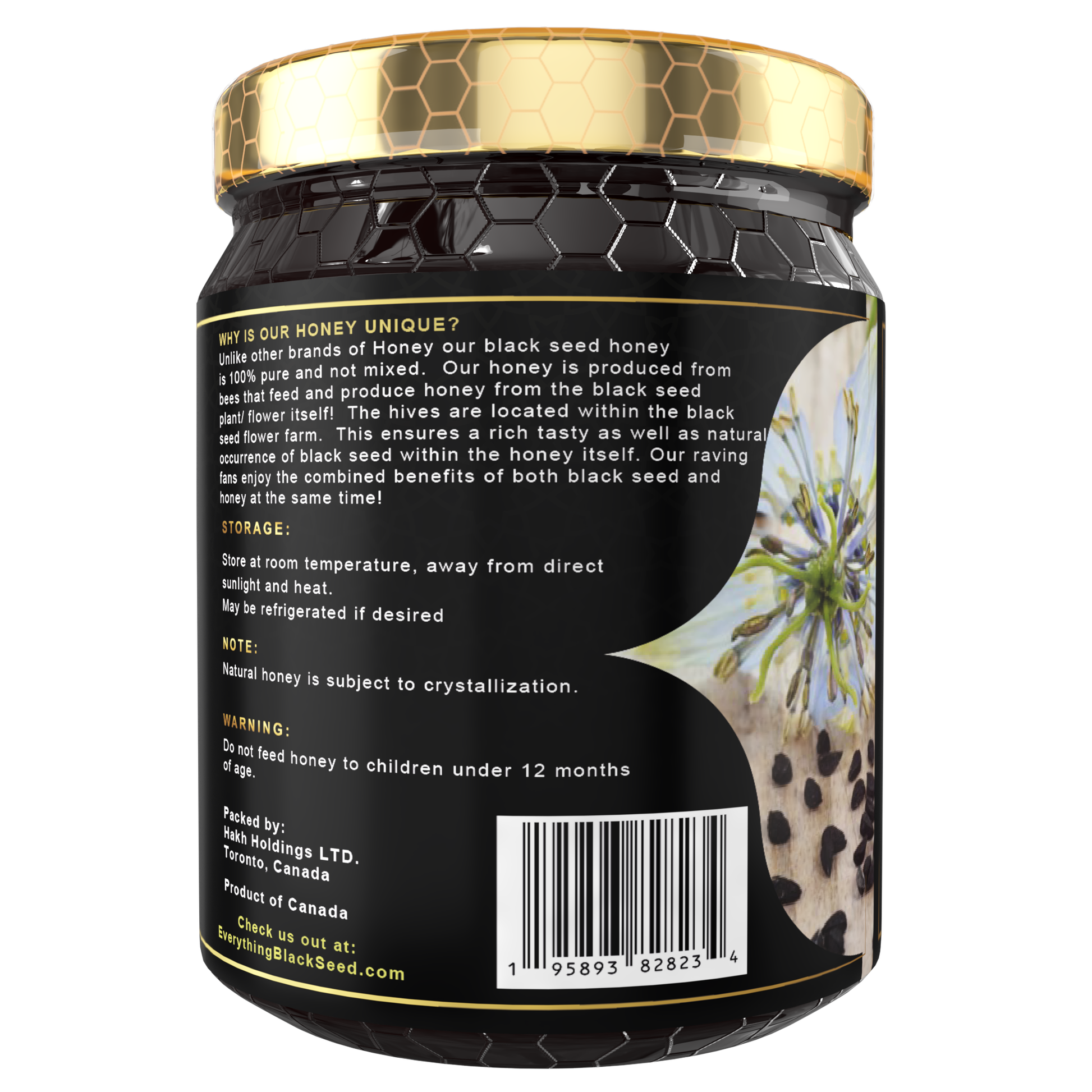 black seed flower honey Black Seed Honey (17.6oz / 500g) – Everything Black Seed